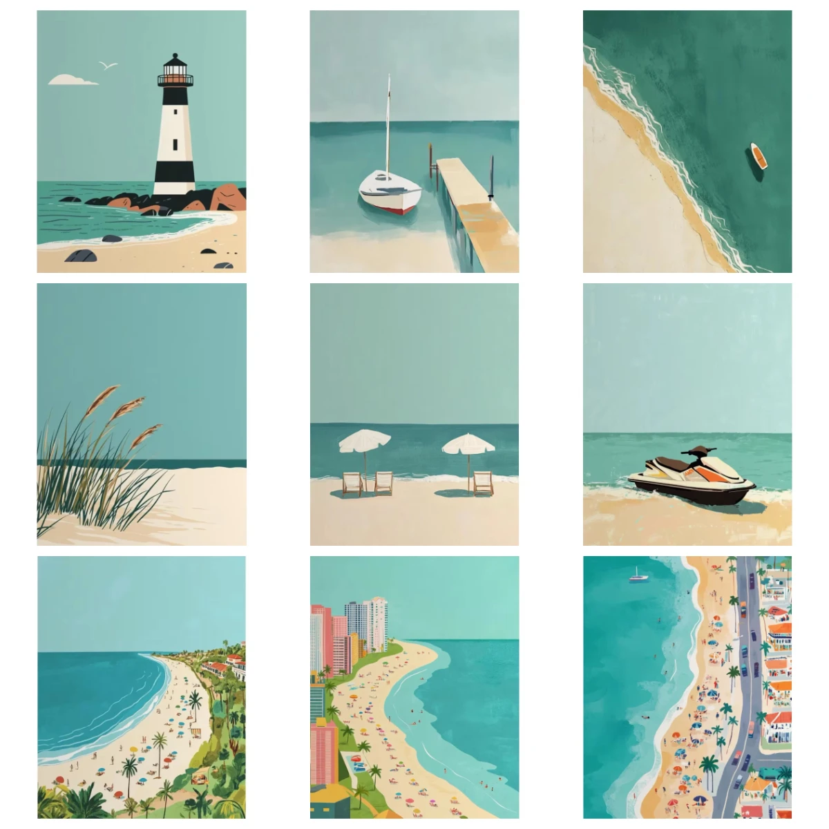 Summer Beaches 500/1000/1200/2000PCS Jigsaw Puzzles Family Activity Games for Gameroom Bedroom Home Decor Gift Frameless
Summer Beaches 500/1000/1200/2000PCS Jigsaw Puzzles Family Activity Games for Gameroom Bedroom Home Decor Gift Frameless