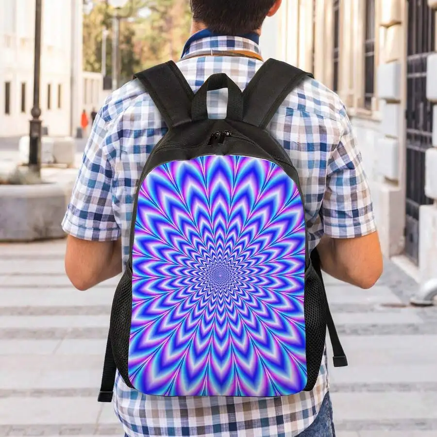 Pulse Backpack Lightweight Unisex School Bag With Spiral Blue Pink Design Adjustable Straps For College Travel
Pulse Backpack Lightweight Unisex School Bag With Spiral Blue Pink Design Adjustable Straps For College Travel