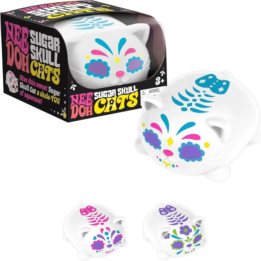 Needoh Sugar Skull Cats Schylling Buttery-Soft Feel Fidget Toy ASMR Sensory Anti stress relief toy Gifts
Needoh Sugar Skull Cats Schylling Buttery-Soft Feel Fidget Toy ASMR Sensory Anti stress relief toy Gifts