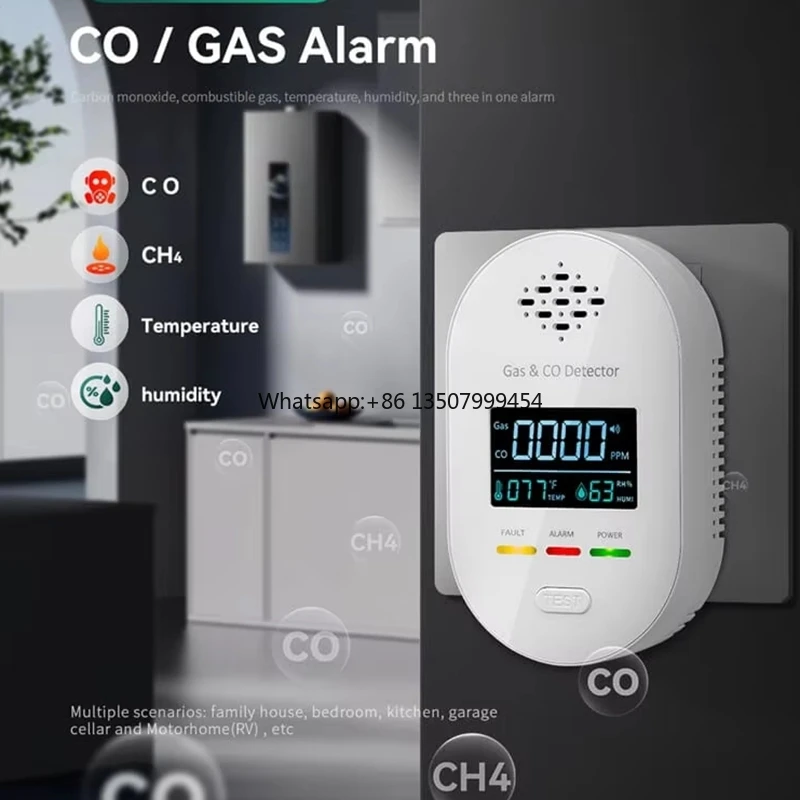Carbon Monoxide CO Combustible Gas Leakage Detection Alarm with Digital Display
Carbon Monoxide CO Combustible Gas Leakage Detection Alarm with Digital Display
