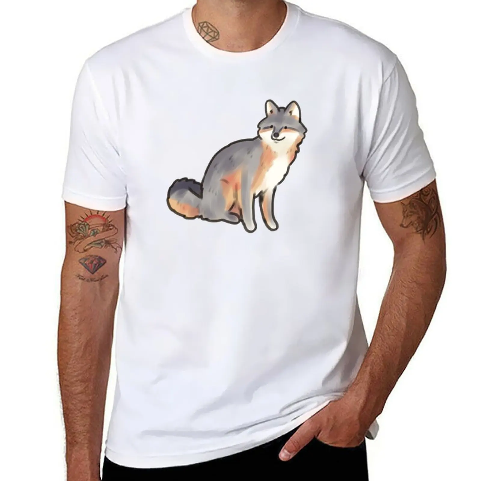 Gray fox drawing T-Shirt t shirt personalised t shirts for man slim fit T-Shirt
Gray fox drawing T-Shirt t shirt personalised t shirts for man slim fit T-Shirt
