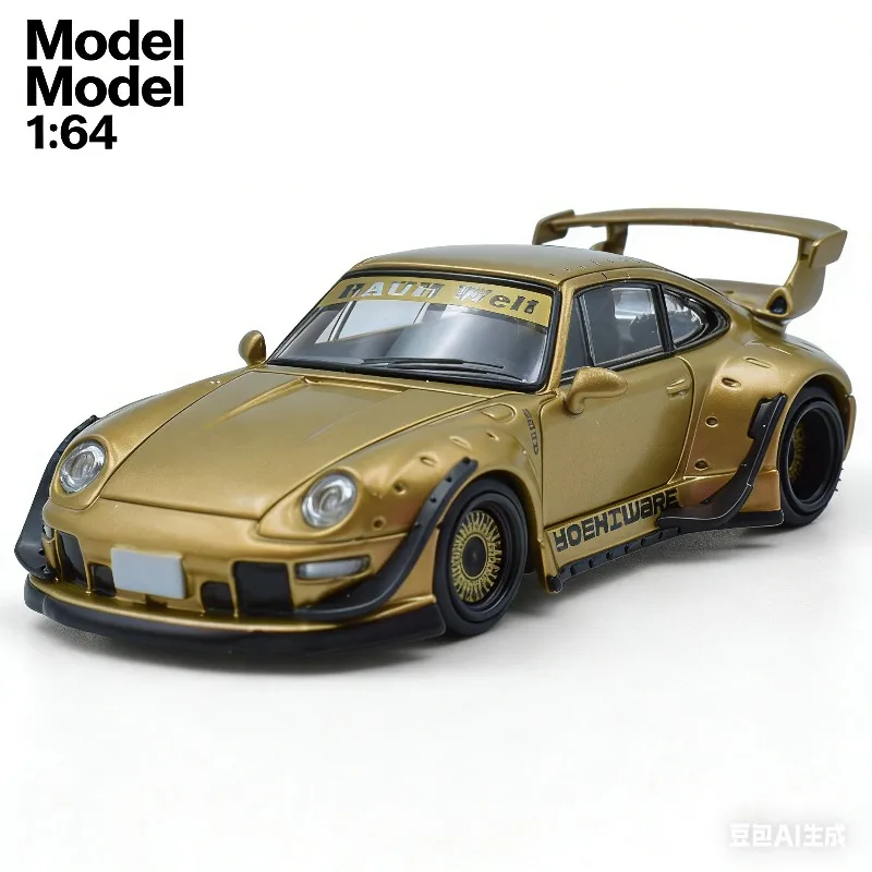 Model Model 1:64 RWB 993 Gold Cast-pressed realistic alloy car model, a boys' holiday gift, toy collection, or decorative item.
Model Model 1:64 RWB 993 Gold Cast-pressed realistic alloy car model, a boys' holiday gift, toy collection, or decorative item.