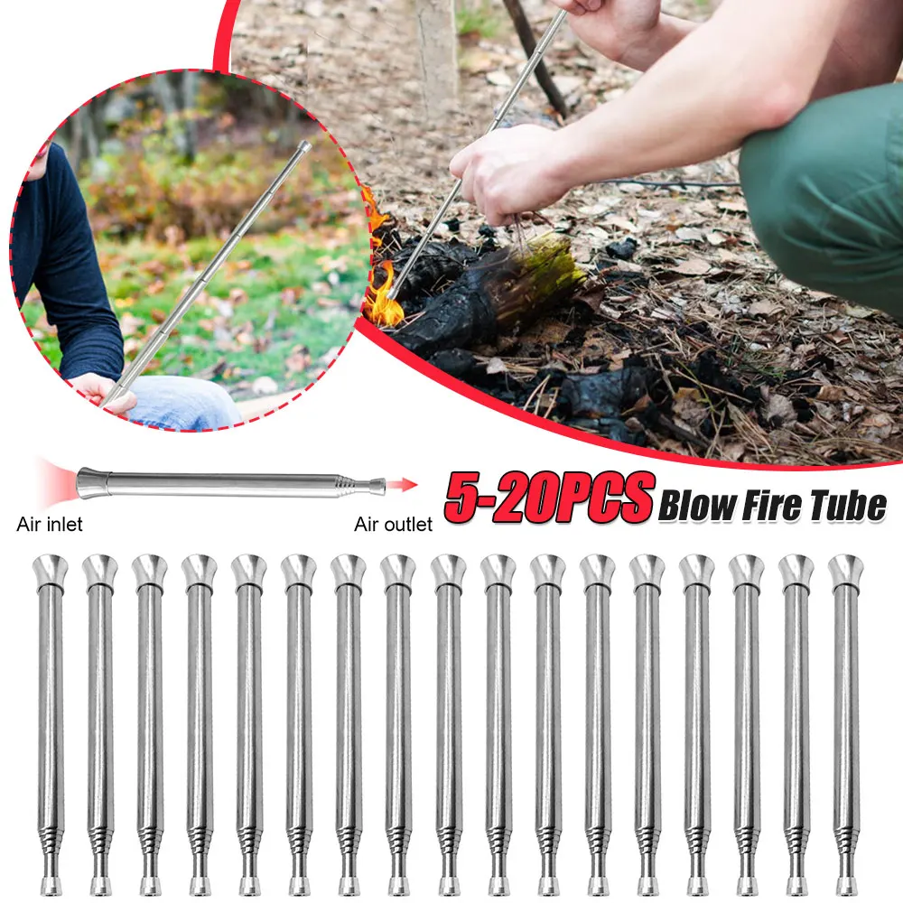 5-20PCS Outdoor Blow Fire Tube Telescopic Stainless Steel Two-end Fire Pipe Camping Tool
5-20PCS Outdoor Blow Fire Tube Telescopic Stainless Steel Two-end Fire Pipe Camping Tool
