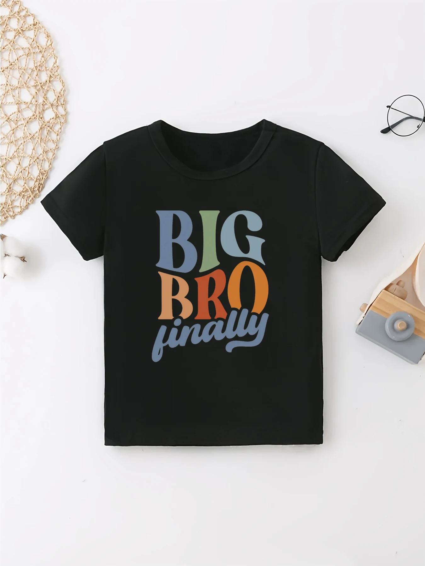 Big Bro Finally Letter Printed T Shirt Boys Pregnancy Announcement Shirt Summer Short Sleeve Toddler Shirt
Big Bro Finally Letter Printed T Shirt Boys Pregnancy Announcement Shirt Summer Short Sleeve Toddler Shirt
