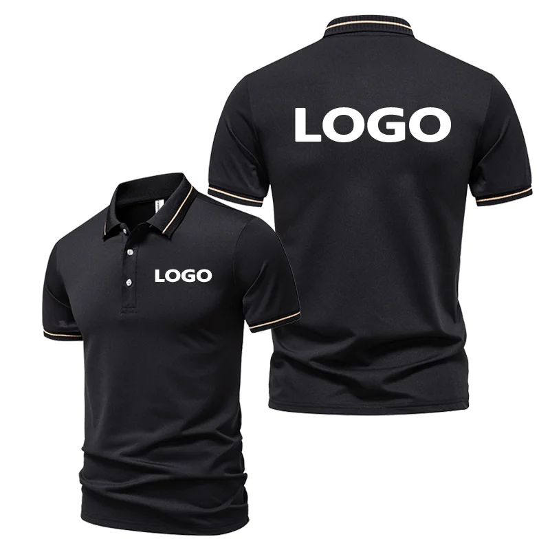 European Summer Men's and Women's Lapel Short Sleeve Polo Shirt Custom T-Shirt Print Own Logo Image Text Name Advertisement
European Summer Men's and Women's Lapel Short Sleeve Polo Shirt Custom T-Shirt Print Own Logo Image Text Name Advertisement