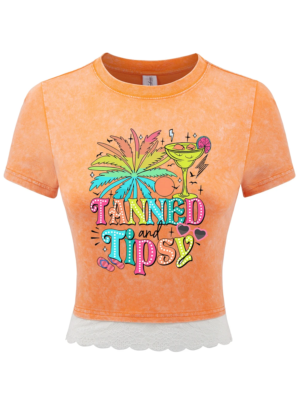 Футболки Tanned And Tipsy Beach Drinks с принтами из хлопка, женские летние укороченные топы с кружевным подолом и круглым вырезом, футболки обычного кроя, одежда Y2K
Футболки Tanned And Tipsy Beach Drinks с принтами из хлопка, женские летние укороченные топы с кружевным подолом и круглым вырезом, футболки обычного кроя, одежда Y2K
