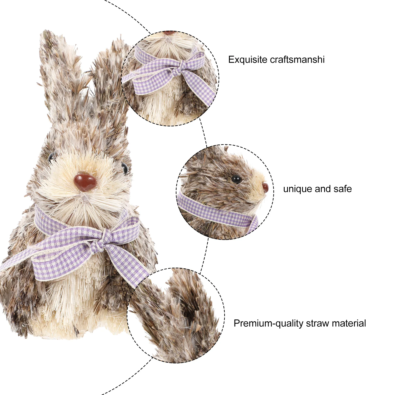 1Pcs Straw Rabbit Ornament Natural Woven Animal Decor Compact Size Sitting Rabbit Craft for Sitting Room Dining Room
1Pcs Straw Rabbit Ornament Natural Woven Animal Decor Compact Size Sitting Rabbit Craft for Sitting Room Dining Room