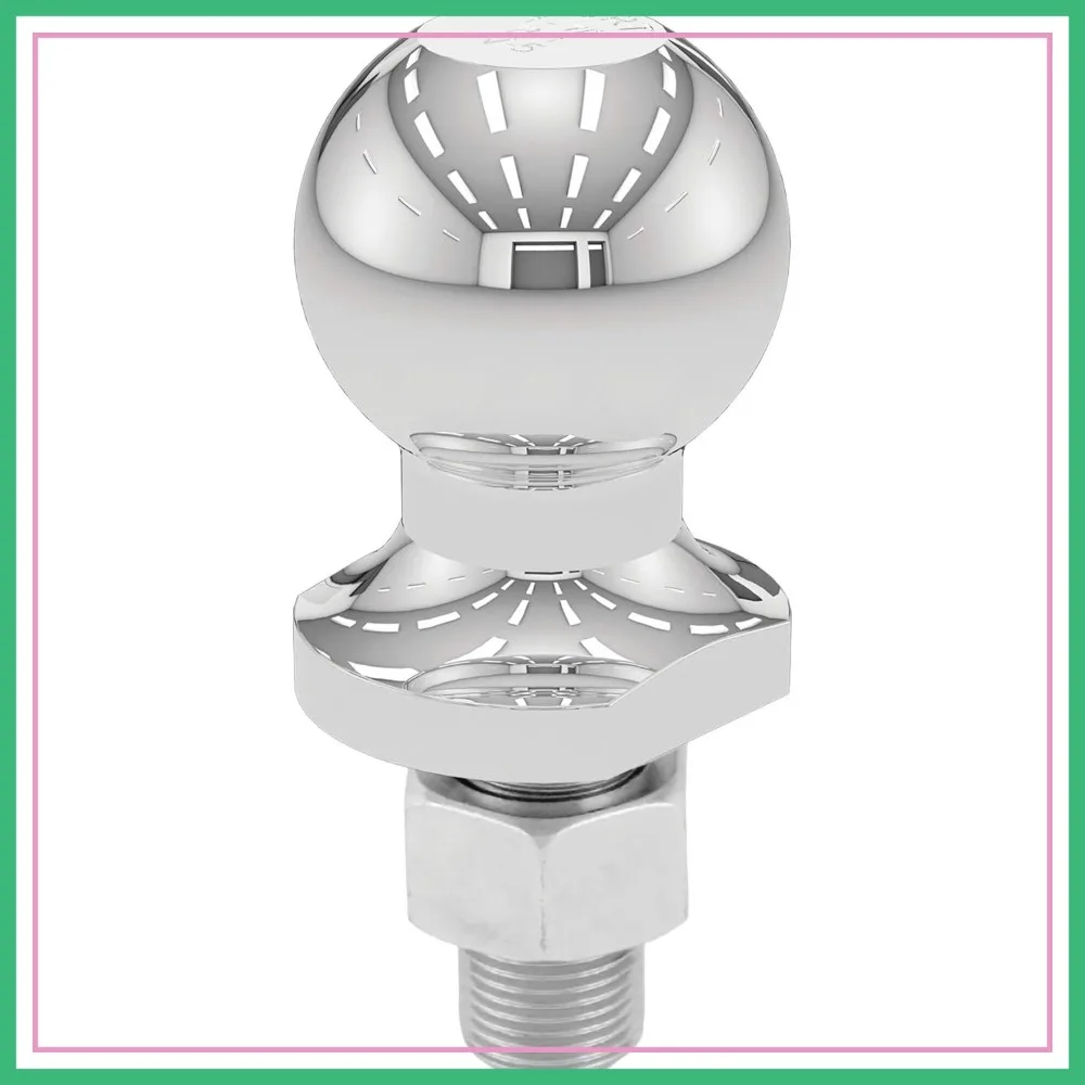1-7/8-Inch Trailer Hitch Ball, 2,000 lbs Capacity, 3/4 x 1-5/8-Inch Shank, Chrome Finish
1-7/8-Inch Trailer Hitch Ball, 2,000 lbs Capacity, 3/4 x 1-5/8-Inch Shank, Chrome Finish
