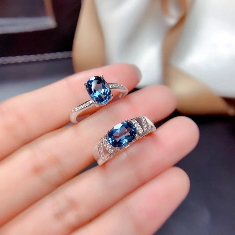 New Elegant Sapphire Couple Open for Men and Women Fashion Matching Wedding Rings
New Elegant Sapphire Couple Open for Men and Women Fashion Matching Wedding Rings