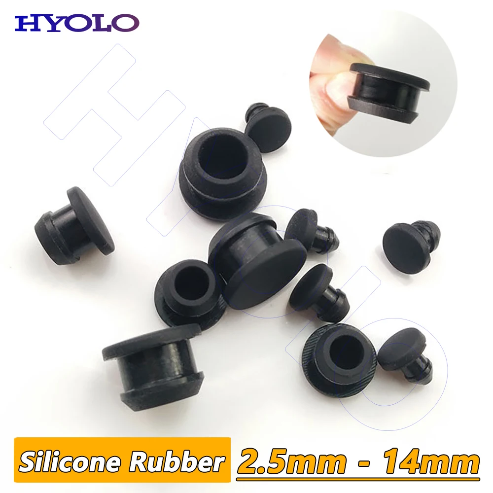2.5mm - 14mm Hole Plug Snap-on Silicone Rubber Seal T-Shape Gasket Inserts Bungs Blanking End Caps Stopper Black
2.5mm - 14mm Hole Plug Snap-on Silicone Rubber Seal T-Shape Gasket Inserts Bungs Blanking End Caps Stopper Black