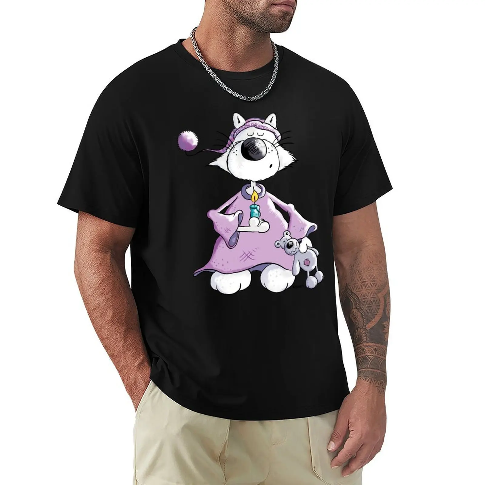 Goog Night Cat T-Shirt Basic Regular Fit Casual T-Shirt
Goog Night Cat T-Shirt Basic Regular Fit Casual T-Shirt