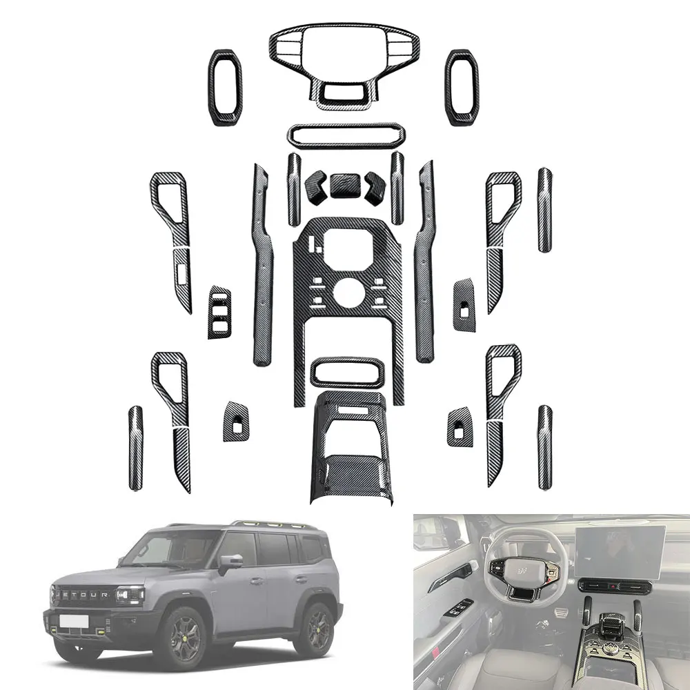 For Jetour Traveller T2 Carbon Fiber Patterned Interior Patch Trim Frame Stickers Interior Accessories Interior Protection
For Jetour Traveller T2 Carbon Fiber Patterned Interior Patch Trim Frame Stickers Interior Accessories Interior Protection