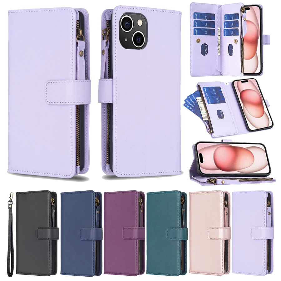 Wallet With Safety Rope Multifunctional Zipper Flap Leather Cover For iPhone 15 Plus 14 Pro Max 13 12 11 SE 2022 X XS XR 8 7 6S
Wallet With Safety Rope Multifunctional Zipper Flap Leather Cover For iPhone 15 Plus 14 Pro Max 13 12 11 SE 2022 X XS XR 8 7 6S