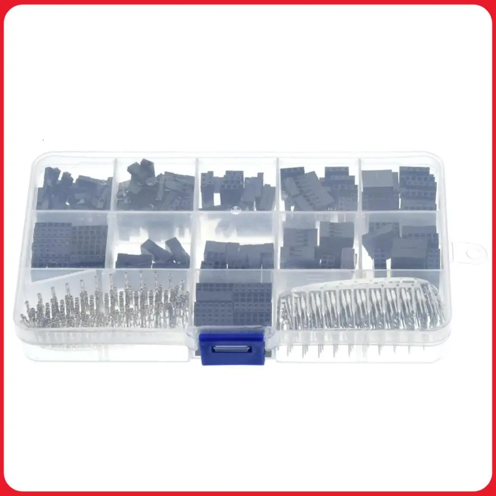 620PCS Male/Female Jumper Cable Connector Kit With Black Plastic Housing Case 2.54MM Connectors for Dupont Wire Circuit Boards
620PCS Male/Female Jumper Cable Connector Kit With Black Plastic Housing Case 2.54MM Connectors for Dupont Wire Circuit Boards