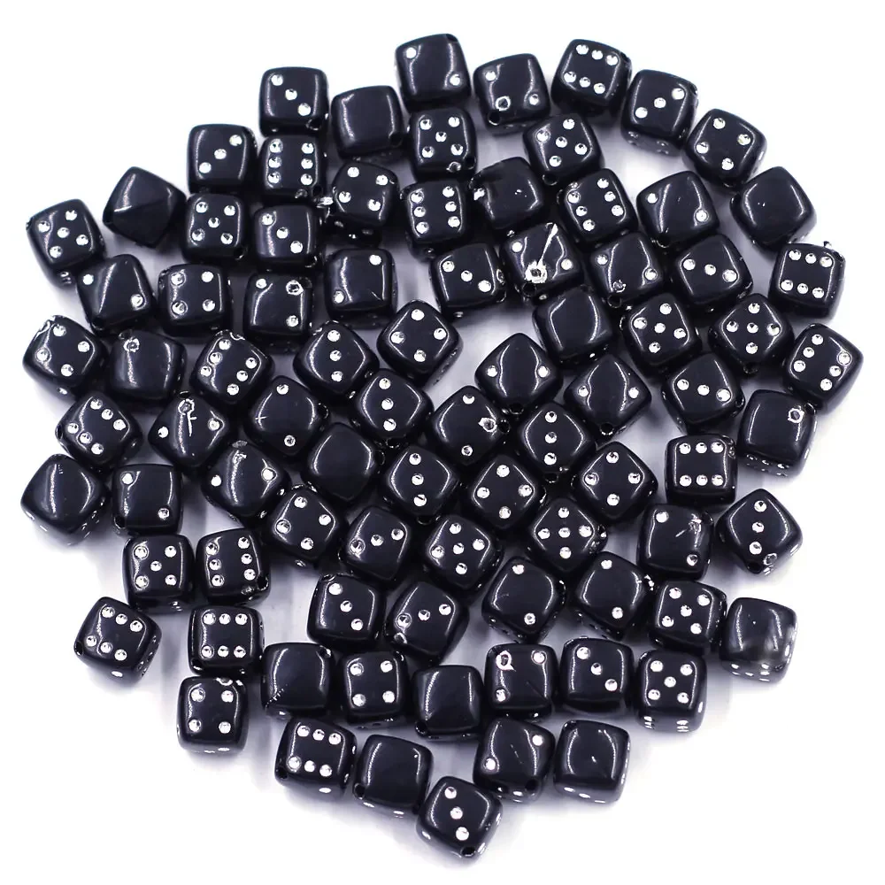 50Pcs Spacer Beads Dice Acrylic Cube Black For Charms Bracelets Jewelry Diy Findings 9x9mm 
50Pcs Spacer Beads Dice Acrylic Cube Black For Charms Bracelets Jewelry Diy Findings 9x9mm