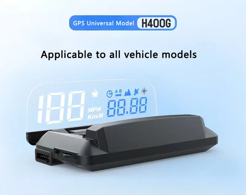 Factory Latest Hud Display Car Digital GPS Speedometer H400G OBD GPS System Reflection Projector Speed Limiter for All Vehicles
Factory Latest Hud Display Car Digital GPS Speedometer H400G OBD GPS System Reflection Projector Speed Limiter for All Vehicles