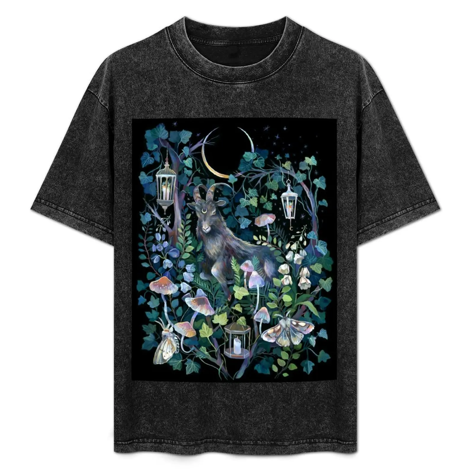 Black Goat Garden T-Shirt Plus Size Workout Short Sleeve Top
Black Goat Garden T-Shirt Plus Size Workout Short Sleeve Top