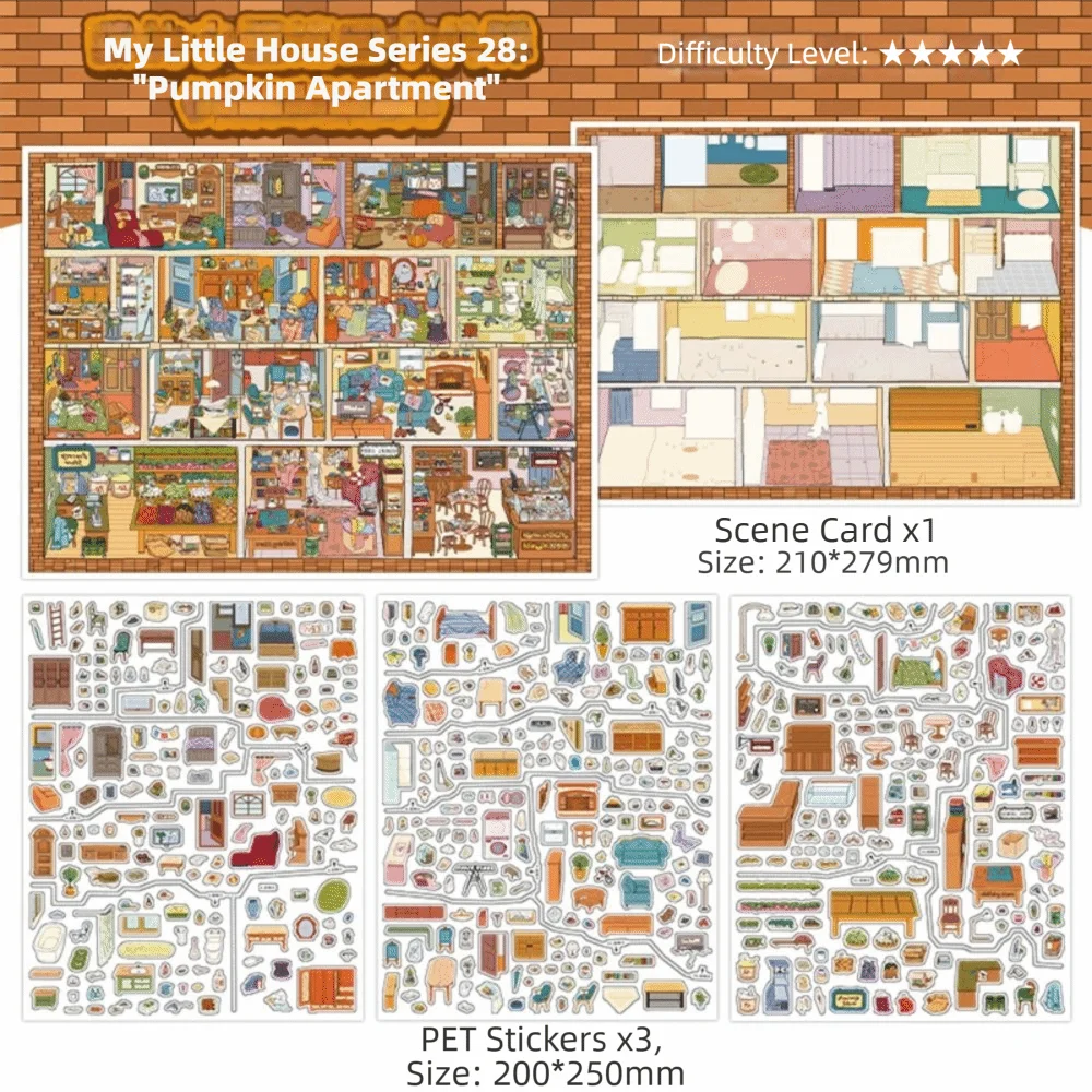 3D Miniature Landscapes Stickers Collection PET DIY Crafts 3D Landscape Sticker Pumpkin Apartment Waterproof
3D Miniature Landscapes Stickers Collection PET DIY Crafts 3D Landscape Sticker Pumpkin Apartment Waterproof