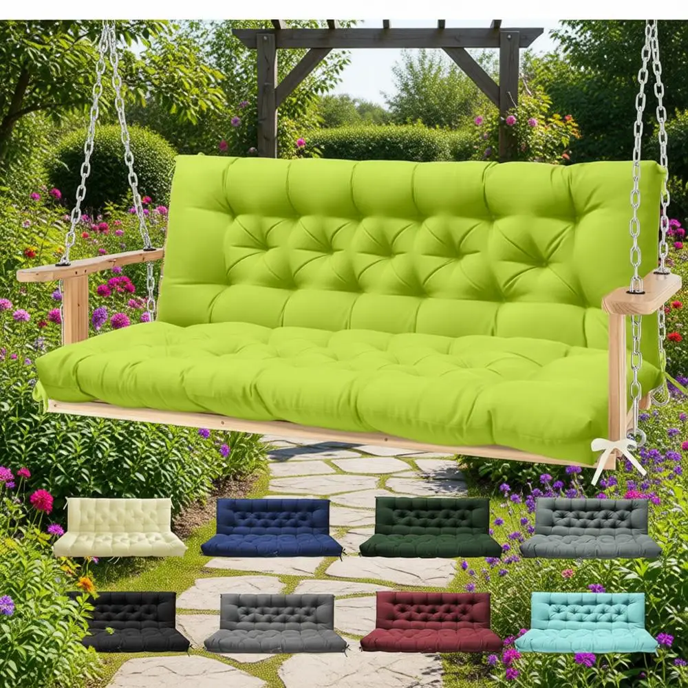 Light Green 60x40 Inch Thickened Outdoor Swing Bench Cushions for 2-3 Seater Patio Swing with Ties
Light Green 60x40 Inch Thickened Outdoor Swing Bench Cushions for 2-3 Seater Patio Swing with Ties