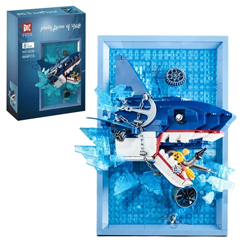 669 шт., креативные строительные блоки в форме акулы для домашнего декора, 3D-фоторамка, строительные блоки для сборки картин, модели игрушек для детей, подарки для девочек
669 шт., креативные строительные блоки в форме акулы для домашнего декора, 3D-фоторамка, строительные блоки для сборки картин, модели игрушек для детей, подарки для девочек