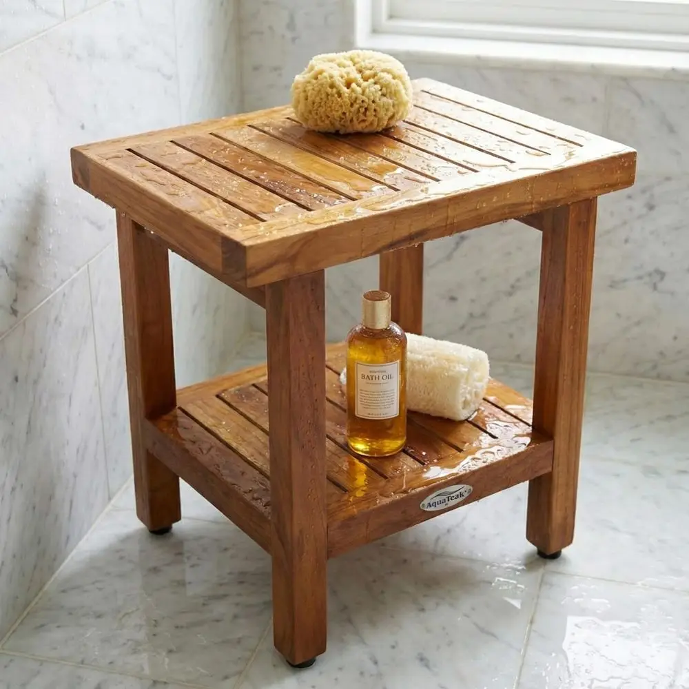 The Original 18 Spa Teak Shower Bench with Shelf
The Original 18 Spa Teak Shower Bench with Shelf