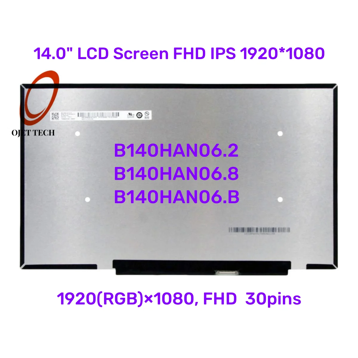B140HAN06.2 B140HAN06.8 B140HAN06.B 14,0-дюймовый ЖК-экран FHD IPS 1920*1080, замена ЖК-дисплея со светодиодной панелью ноутбука
B140HAN06.2 B140HAN06.8 B140HAN06.B 14,0-дюймовый ЖК-экран FHD IPS 1920*1080, замена ЖК-дисплея со светодиодной панелью ноутбука