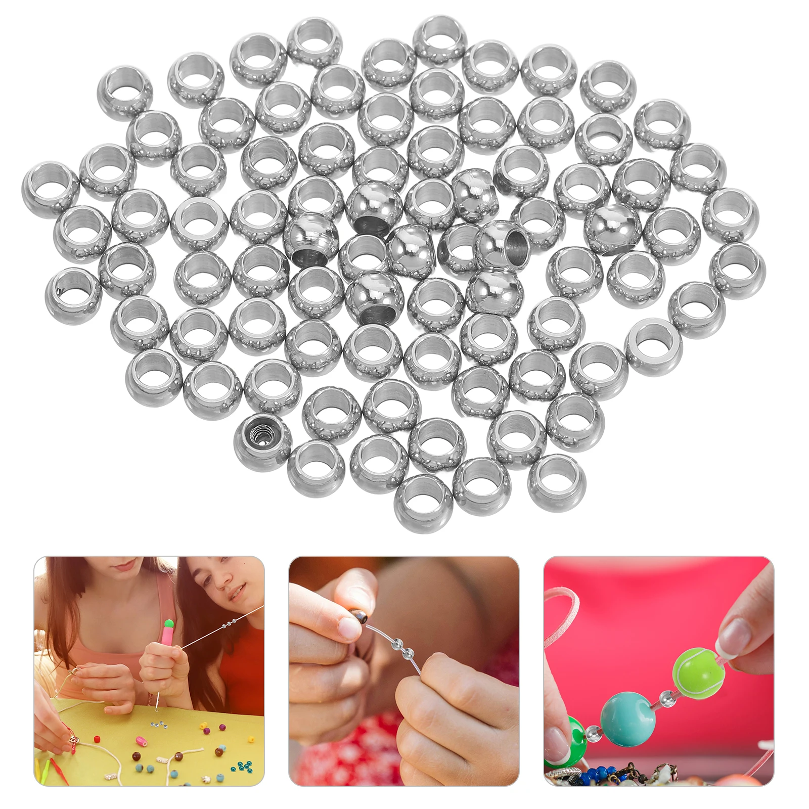300pcs Stainless Steel Round Spacer Smooth Connector Loose Ball For Jewelry Making Diy Crafts Bracelets Necklaces Bead Spacers
300pcs Stainless Steel Round Spacer Smooth Connector Loose Ball For Jewelry Making Diy Crafts Bracelets Necklaces Bead Spacers