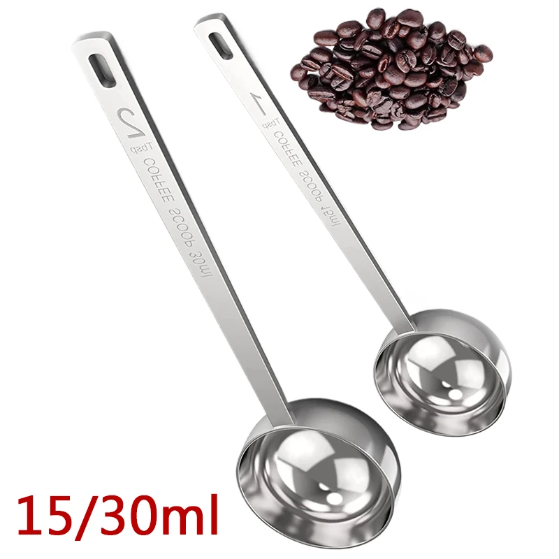 1Pc Stainless Steel Coffee Bean Scoop 15/30ML Measuring Scoop Weighing Powdered Milk Coffee Powder Spoon Kitchen Accessories
1Pc Stainless Steel Coffee Bean Scoop 15/30ML Measuring Scoop Weighing Powdered Milk Coffee Powder Spoon Kitchen Accessories