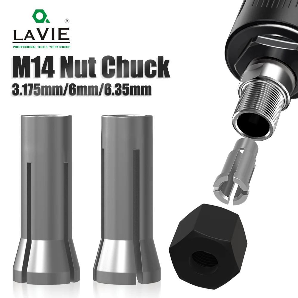 LAVIE M14 6mm 1/4 1/8 Engraving machine chuck nut Milling Cutter Accessories MC04009T3A
LAVIE M14 6mm 1/4 1/8 Engraving machine chuck nut Milling Cutter Accessories MC04009T3A