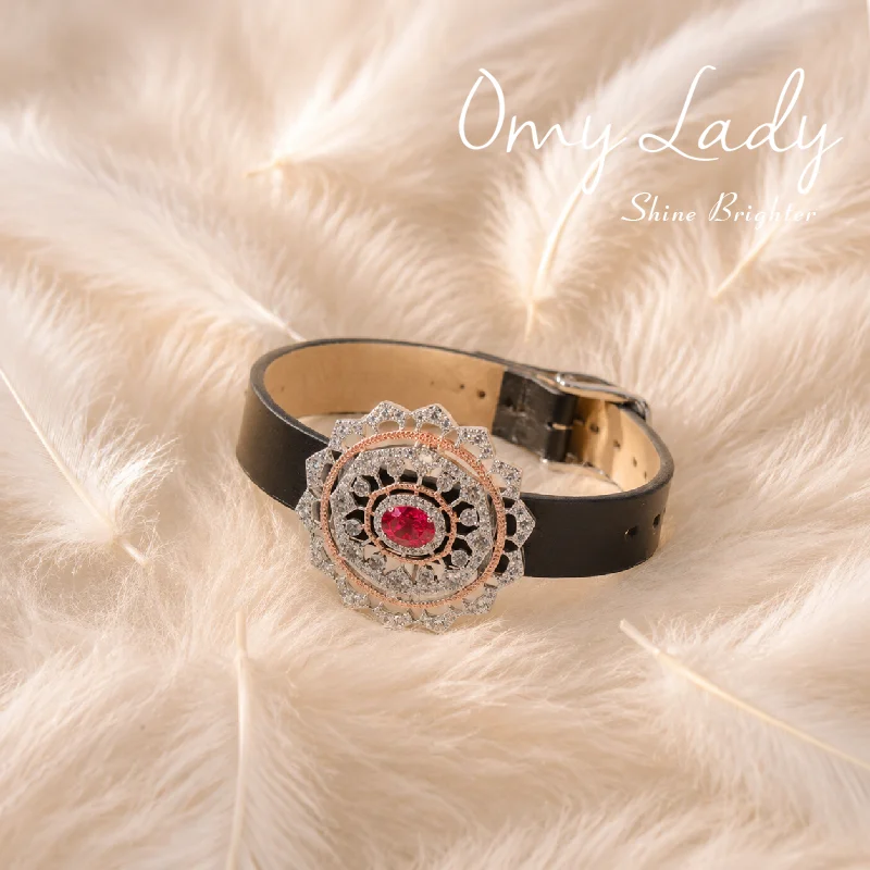 OMY LADY, Shine Brighter,Vintage S925 Sterling Silver Multi-use Jewelry, Pigeon Blood Lab Grown Ruby Bracelet & Brooch
OMY LADY, Shine Brighter,Vintage S925 Sterling Silver Multi-use Jewelry, Pigeon Blood Lab Grown Ruby Bracelet & Brooch