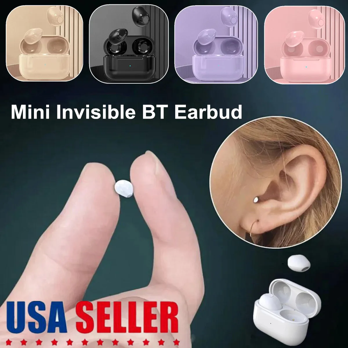 2024 NEW Mini Earbuds Invisible Sleep Headphone Bluetooth 5.2 Earphones Wireless
2024 NEW Mini Earbuds Invisible Sleep Headphone Bluetooth 5.2 Earphones Wireless