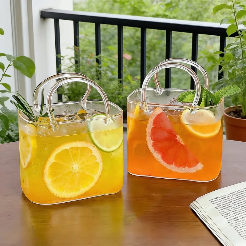 INS Style Handbag Shaped Glass Cup with Straw, Creative Transparent Bow Tie Cocktail Mug for Fruit Juice Cold Drink Water Gift
INS Style Handbag Shaped Glass Cup with Straw, Creative Transparent Bow Tie Cocktail Mug for Fruit Juice Cold Drink Water Gift