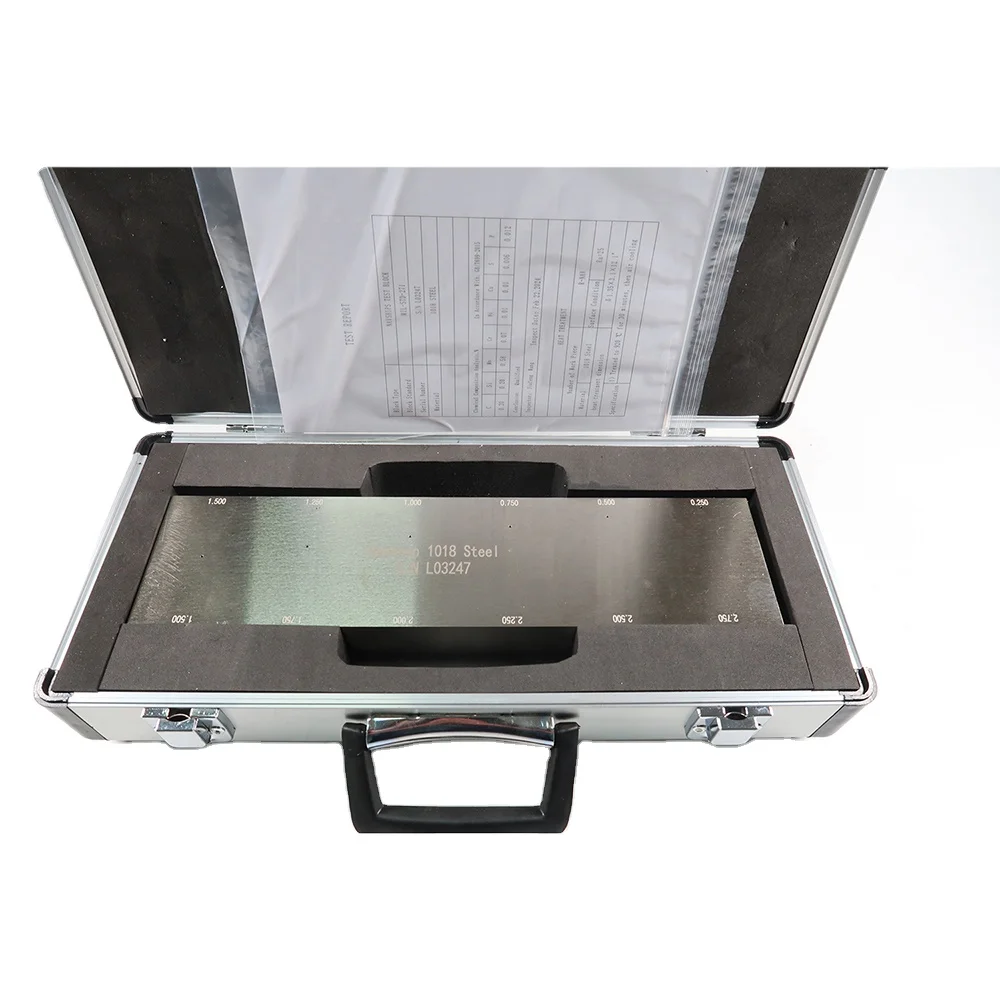 UT Test Block NavShip Phased Array/1018 Steel Nickel Plating Calibration Block 6 Holes Type
UT Test Block NavShip Phased Array/1018 Steel Nickel Plating Calibration Block 6 Holes Type