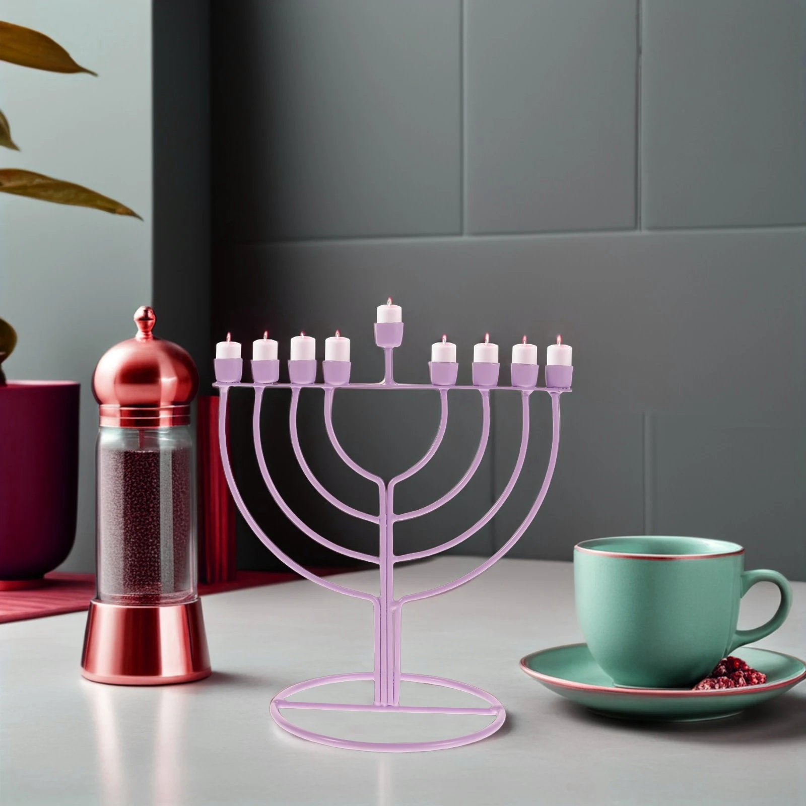 9-Branch Menorah Candlestick For Hanukkah Jewish Temple Retro Tree Shape Pillar Stand Desktop Decoration Alloy
9-Branch Menorah Candlestick For Hanukkah Jewish Temple Retro Tree Shape Pillar Stand Desktop Decoration Alloy
