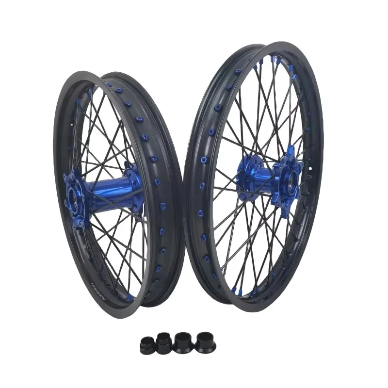 High Quality 21/19 Motocross Wheelset Black Rims Blue Hubs Fit YZ 125/250 08-16
High Quality 21/19 Motocross Wheelset Black Rims Blue Hubs Fit YZ 125/250 08-16