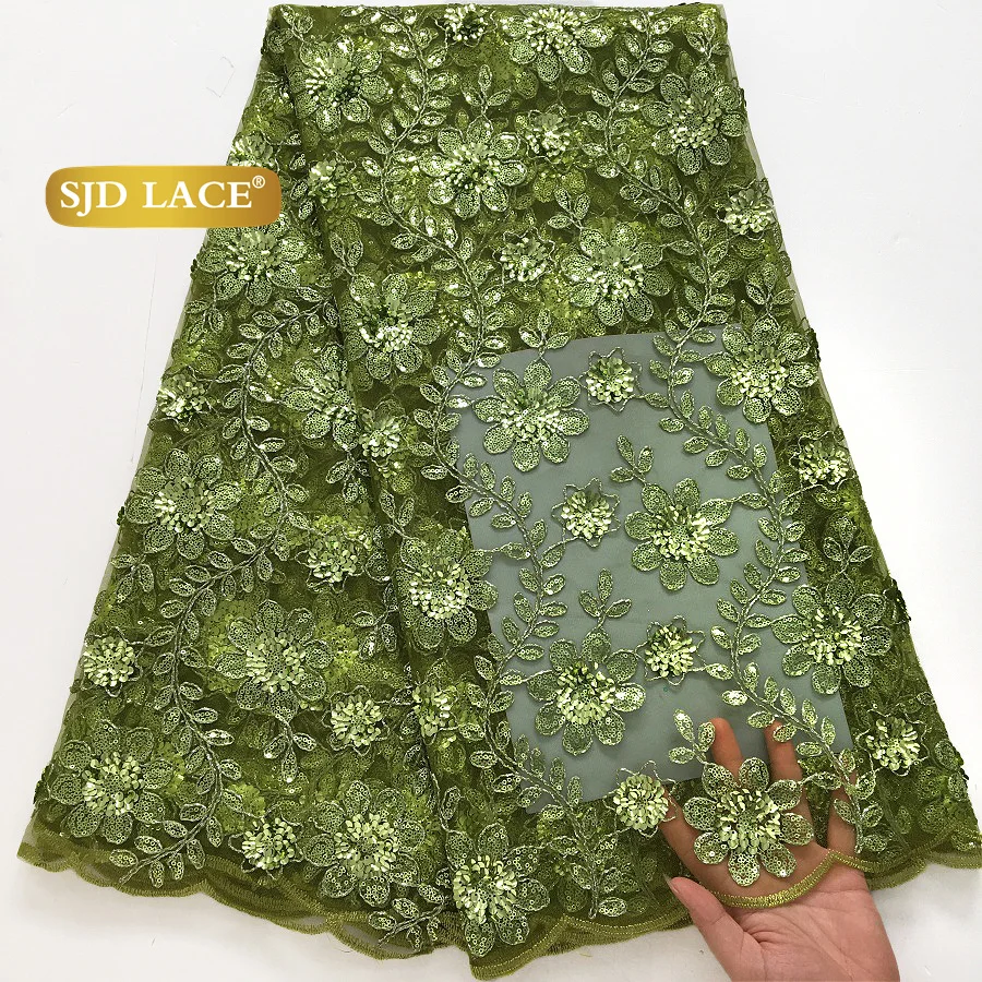 SJD LACE 5Yards Nigerian Tulle Mesh Lace Fabric 2025 High Quality French African Sequins Net Lace for Women Wedding Dresses 4173
SJD LACE 5Yards Nigerian Tulle Mesh Lace Fabric 2025 High Quality French African Sequins Net Lace for Women Wedding Dresses 4173