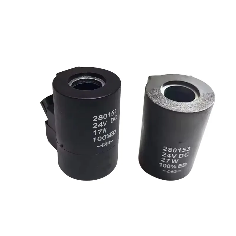 280151 280153 Excavator Solenoid Valve Coil 24V 17W 27W Hydraulic Electric Parts Construction Machinery Replacement Spare Parts
280151 280153 Excavator Solenoid Valve Coil 24V 17W 27W Hydraulic Electric Parts Construction Machinery Replacement Spare Parts