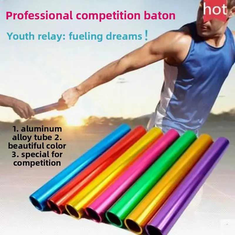 Aluminum Alloy Relay Baton Track And Field Athletics Running Racing Match Game Sport Tool for Training Competition Tool Supplies
Aluminum Alloy Relay Baton Track And Field Athletics Running Racing Match Game Sport Tool for Training Competition Tool Supplies