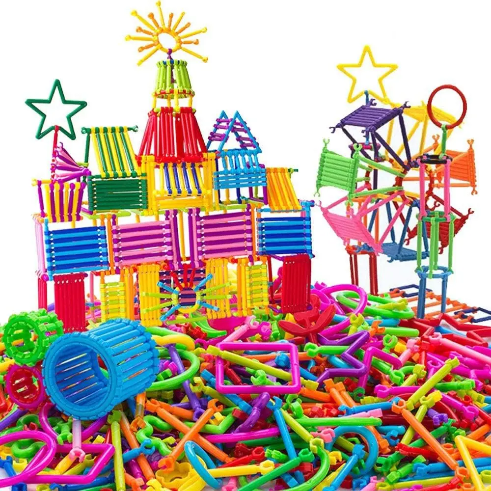 500 PCS Building Toy Building Blocks Bars Different Shape Educational Construction Engineering Set 3D Puzzle, Interlocking Creat
500 PCS Building Toy Building Blocks Bars Different Shape Educational Construction Engineering Set 3D Puzzle, Interlocking Creat