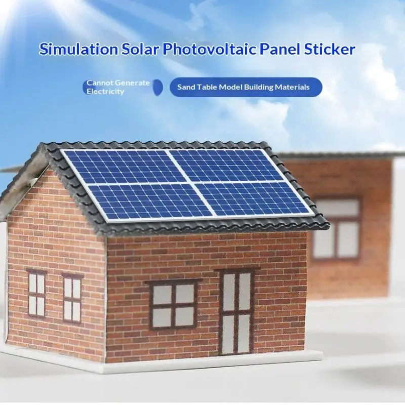 1PCS Self-adhesive Simulation Solar Sticker Building Model Material DIY Material For Diorama Cannot Generate Electricity
1PCS Self-adhesive Simulation Solar Sticker Building Model Material DIY Material For Diorama Cannot Generate Electricity