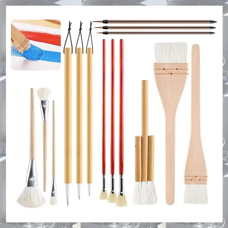 Hot Selling-15Pcs Pottery Glaze Brushes Paint Brushes Set - Brushes Painting Tools, For Acrylic Painting Watercolor Cera
Hot Selling-15Pcs Pottery Glaze Brushes Paint Brushes Set - Brushes Painting Tools, For Acrylic Painting Watercolor Cera