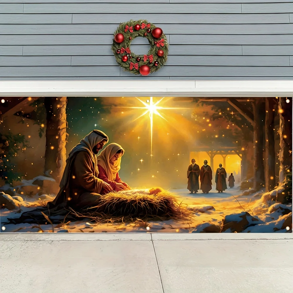 1 2D-баннер для гаражных ворот с рождественской сценой, Берли Стар, дизайн мира и любви, подходит для дней рождения, праздников, вечеринок
1 2D-баннер для гаражных ворот с рождественской сценой, Берли Стар, дизайн мира и любви, подходит для дней рождения, праздников, вечеринок