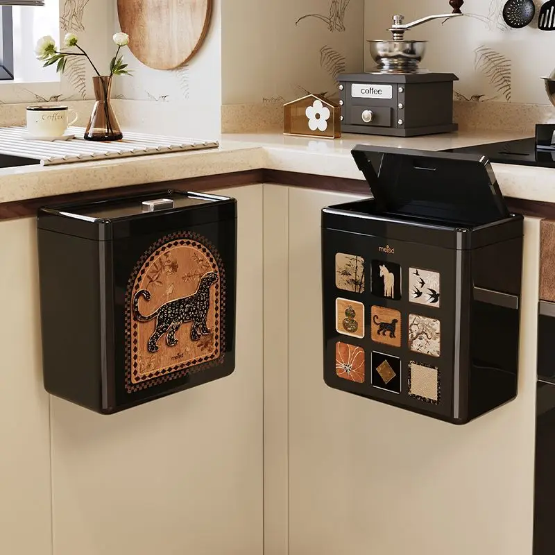 Kitchen specific hanging garbage bin, large capacity, non bending, movable, antique style household wall mounted bin
Kitchen specific hanging garbage bin, large capacity, non bending, movable, antique style household wall mounted bin