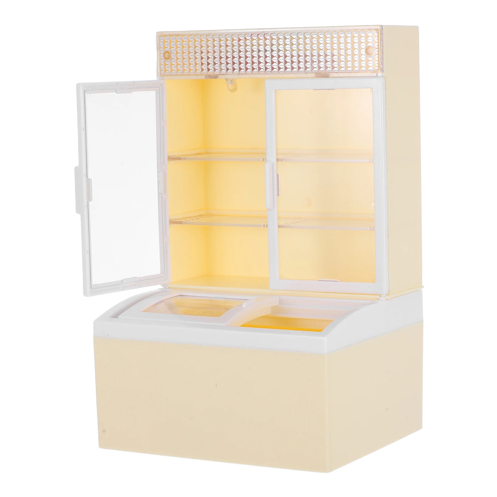Simulation Ice Cream Cabinet Mini Refrigerator Kids Pretend Play Dollhouse Kitchen Set Display Fridge Freezer Model Tiny
Simulation Ice Cream Cabinet Mini Refrigerator Kids Pretend Play Dollhouse Kitchen Set Display Fridge Freezer Model Tiny