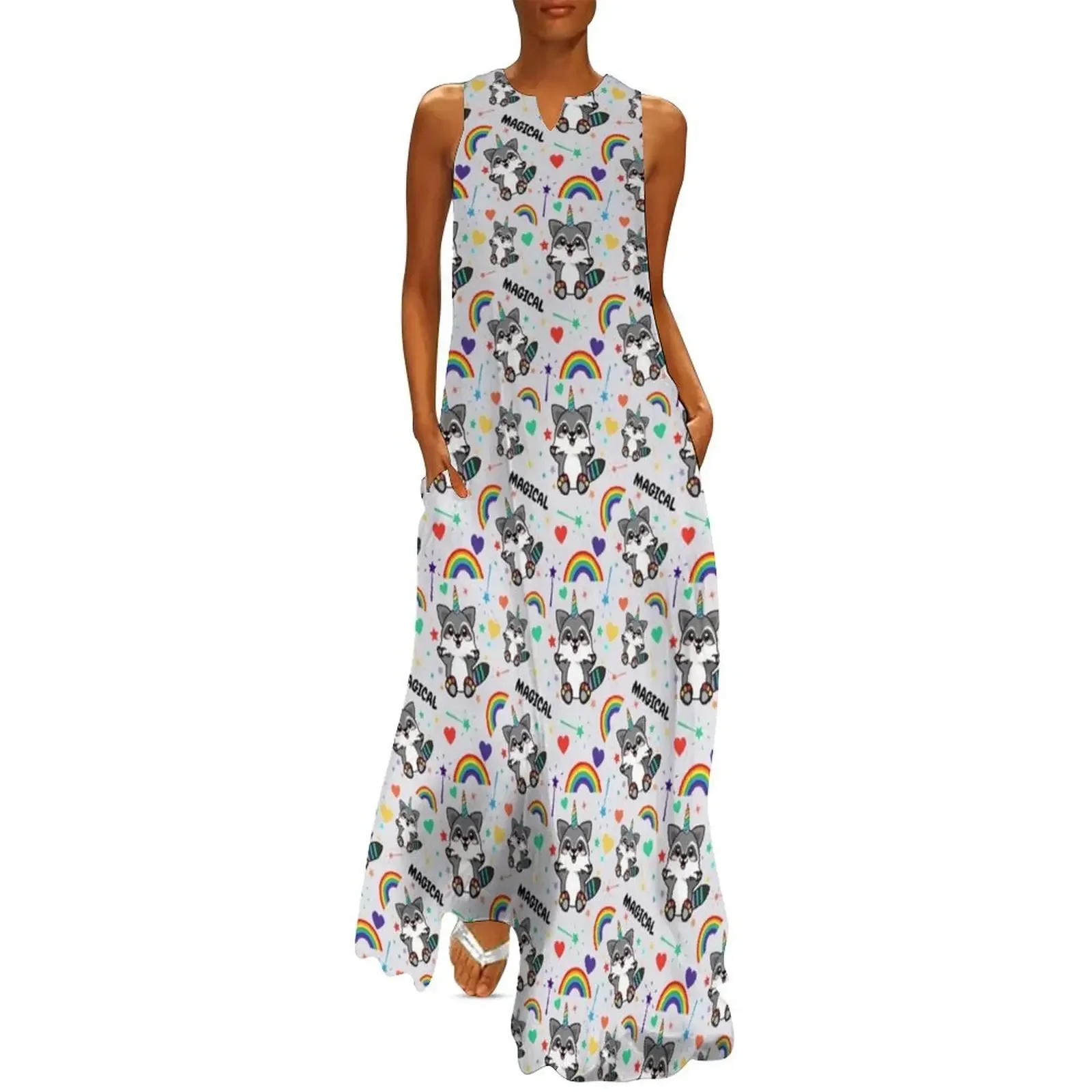 Raccoonicorn cute unicorn raccoon the magical trash panda pattern for kids Long Dress Womens dresses Dress
Raccoonicorn cute unicorn raccoon the magical trash panda pattern for kids Long Dress Womens dresses Dress
