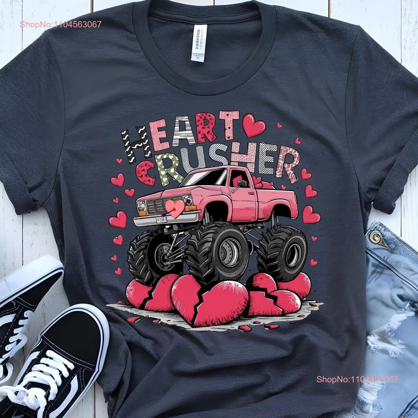 Футболка Heart Crusher на День Святого Валентина, забавная для пары грузовиков с длинными или короткими рукавами
Футболка Heart Crusher на День Святого Валентина, забавная для пары грузовиков с длинными или короткими рукавами