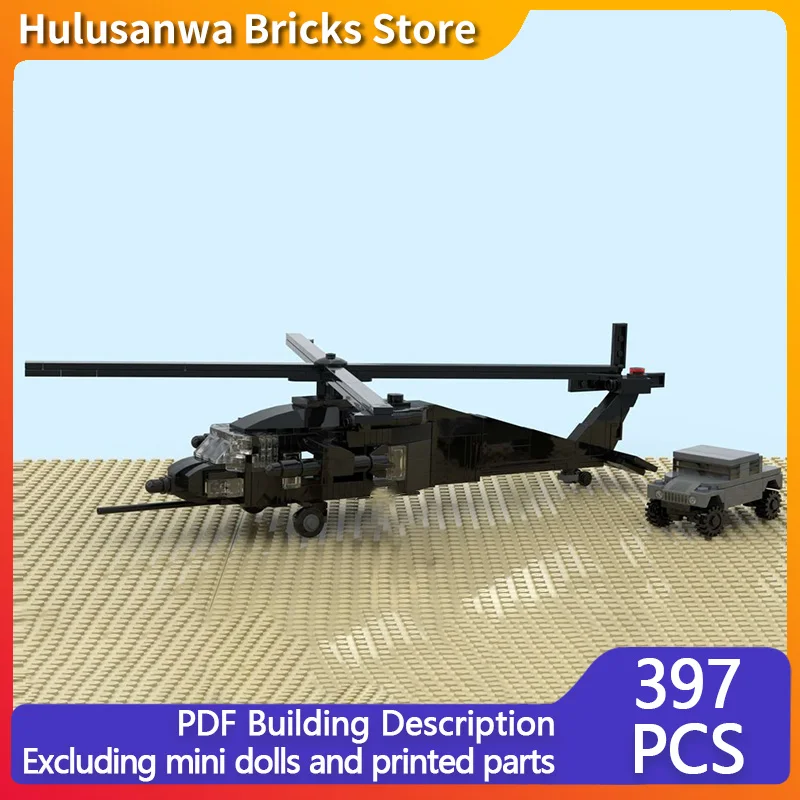 MH-60 Black Hawk Military Helicopter Model MOC Building Bricks War Equipment Modular Technology Gifts Assemble Children Toy Suit
MH-60 Black Hawk Military Helicopter Model MOC Building Bricks War Equipment Modular Technology Gifts Assemble Children Toy Suit