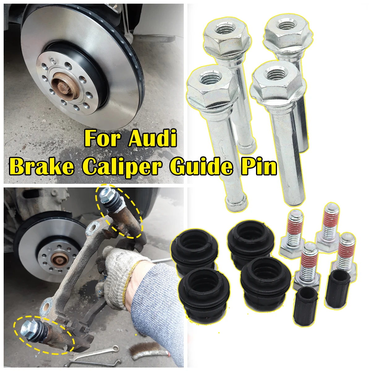14pcs For Audi A3 8V Q2 GAB TT FV Brake Caliper Cylinder Slider Guide Pin For Disc Housing Bolts Bushing Boot Seal Accessories
14pcs For Audi A3 8V Q2 GAB TT FV Brake Caliper Cylinder Slider Guide Pin For Disc Housing Bolts Bushing Boot Seal Accessories