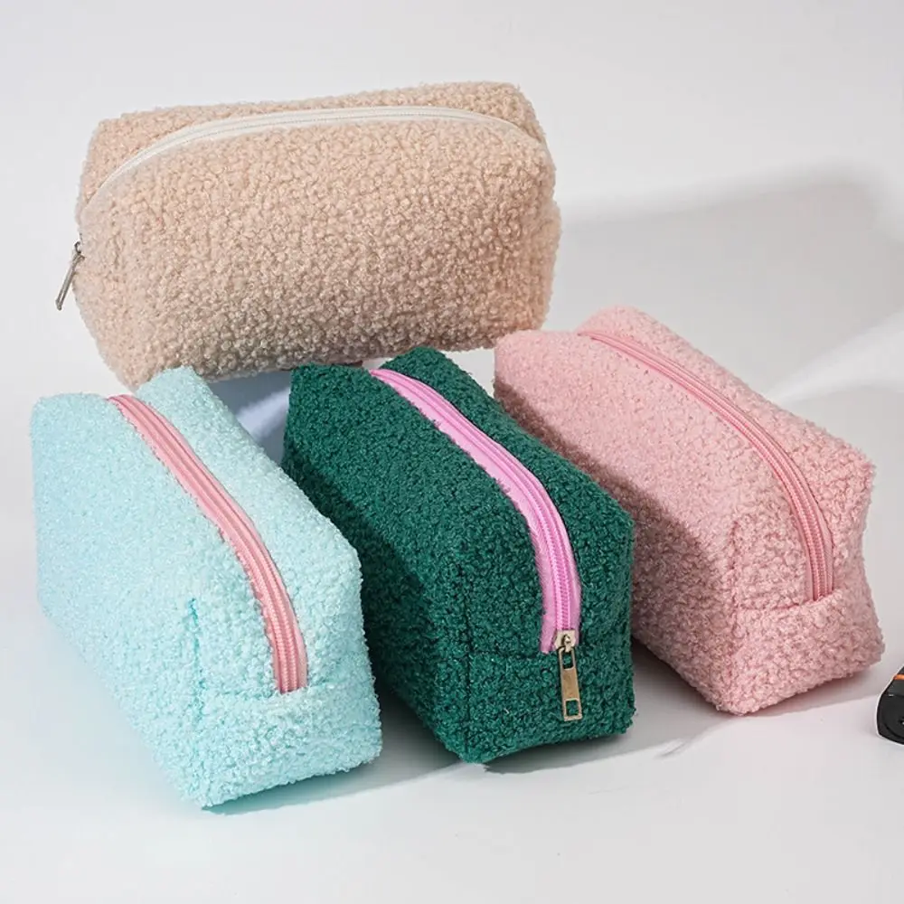 Fashion Fresh Color Makeup Bag Plush Large Capacity Toiletry Organizer Multifunctional Stationery Bag 
Fashion Fresh Color Makeup Bag Plush Large Capacity Toiletry Organizer Multifunctional Stationery Bag