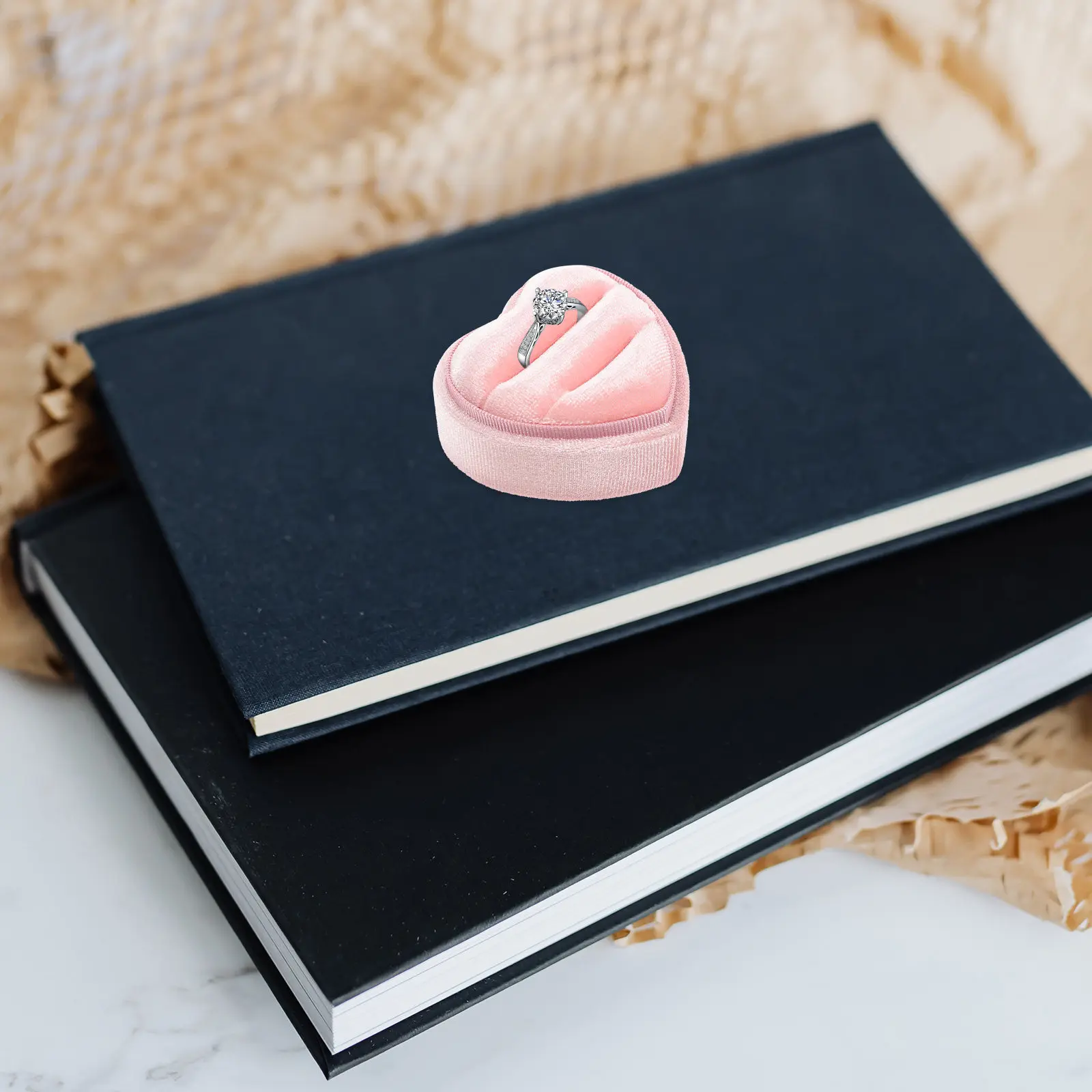 Heart Shaped Ring Box for Wedding Engagement Proposal Jewelry Storage Gift Packaging Box for Women Small Elegant Holder
Heart Shaped Ring Box for Wedding Engagement Proposal Jewelry Storage Gift Packaging Box for Women Small Elegant Holder